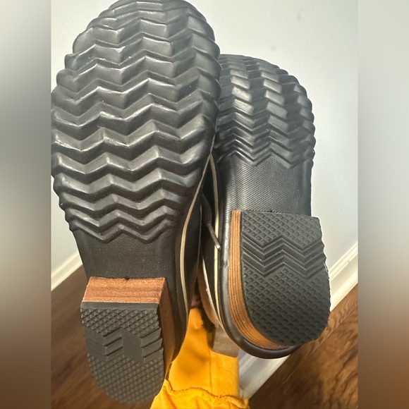 New Sorel Slimpack Pac Short Riding Leathe Waterproof Sherpa Lace Up Duck Boots - Picture 2 of 5